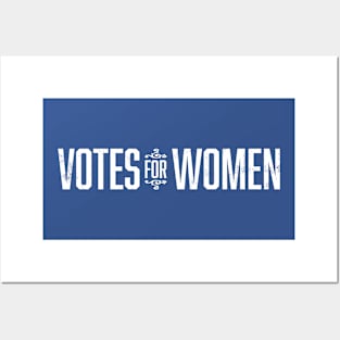 Vintage 1920's Votes for Women Wordmark (White) Posters and Art